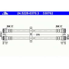 24.5228-0370.3 ATE Тормозной шланг