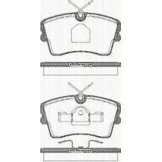 8110 24860 TRISCAN Комплект тормозных колодок, дисковый тормоз