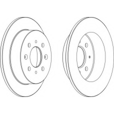 DDF1358C FERODO Тормозной диск