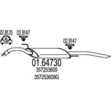 01.64730 MTS Глушитель выхлопных газов конечный