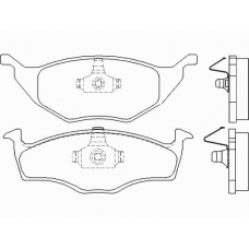 P 85 055 BREMBO Комплект тормозных колодок, дисковый тормоз