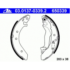 03.0137-0339.2 ATE Комплект тормозных колодок