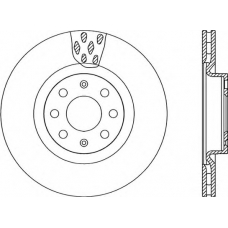 BDR2259.20 OPEN PARTS Тормозной диск