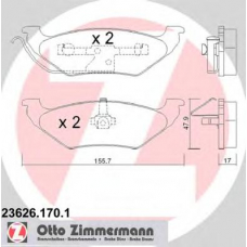 23626.170.1 ZIMMERMANN Комплект тормозных колодок, дисковый тормоз