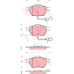 GDB1488 TRW Комплект тормозных колодок, дисковый тормоз