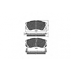 31858 SPIDAN Комплект тормозных колодок, дисковый тормоз