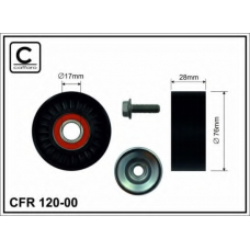 120-00 CAFFARO Натяжной ролик, поликлиновой  ремень