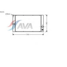 VO2141 AVA Радиатор, охлаждение двигателя