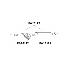FA25386 VENEPORTE Глушитель выхлопных газов конечный