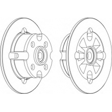 DDF019-1 FERODO Тормозной диск