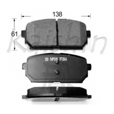 FK11230 KAISHIN Комплект тормозных колодок, дисковый тормоз