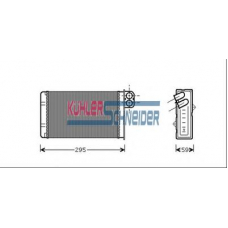 0790011 KUHLER SCHNEIDER Теплообменник, отопление салона