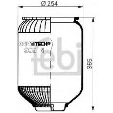 15013 FEBI Сильфон пневматической рессоры