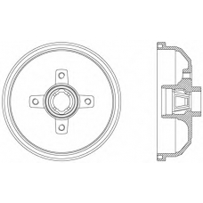 BAD9019.40 OPEN PARTS Тормозной барабан