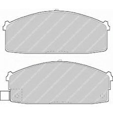 FDB717 FERODO Комплект тормозных колодок, дисковый тормоз