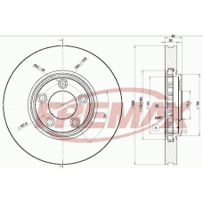 BD-4088 FREMAX Тормозной диск