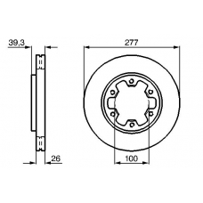 0 986 478 532 BOSCH Тормозной диск