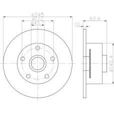 8DD 355 120-152 HELLA PAGID Тормозной диск