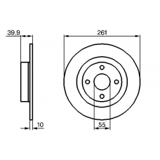 0 986 479 128 BOSCH Тормозной диск