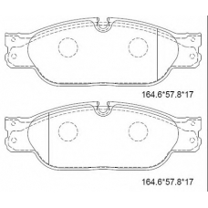 KD6519 ASIMCO Комплект тормозных колодок, дисковый тормоз