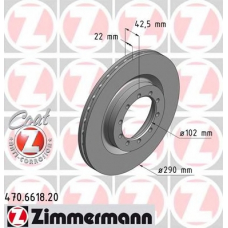 470.6618.20 ZIMMERMANN Тормозной диск