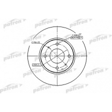 PBD4054 PATRON Тормозной диск