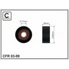 03-99 CAFFARO Натяжной ролик, поликлиновой  ремень