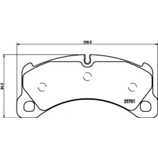 8DB 355 021-191 HELLA Комплект тормозных колодок, дисковый тормоз