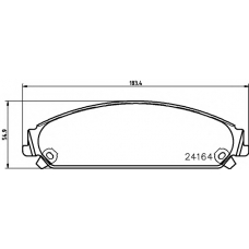 8DB 355 011-891 HELLA PAGID Комплект тормозных колодок, дисковый тормоз