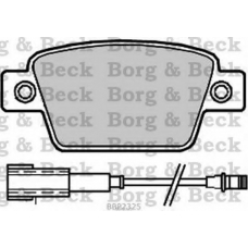 BBP2325 BORG & BECK Комплект тормозных колодок, дисковый тормоз