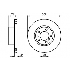 0 986 478 318 BOSCH Тормозной диск