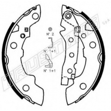 088.208K TRUSTING Комплект тормозных колодок