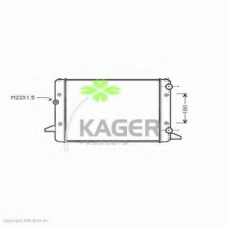 31-1203 KAGER Радиатор, охлаждение двигателя