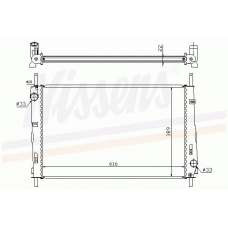 62041A NISSENS Радиатор, охлаждение двигателя
