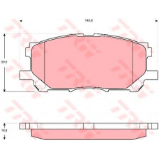 GDB3397 TRW Комплект тормозных колодок, дисковый тормоз