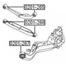 0201-267 ASVA Подвеска, рычаг независимой подвески колеса