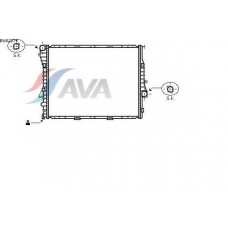 BWA2274 AVA Радиатор, охлаждение двигателя