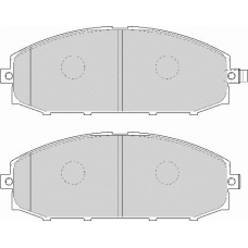 FD6998A NECTO Комплект тормозных колодок, дисковый тормоз