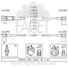 4.9315 FACET Ккомплект проводов зажигания