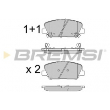 BP3531 BREMSI Комплект тормозных колодок, дисковый тормоз