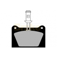 PA387 BRAKE ENGINEERING Комплект тормозных колодок, дисковый тормоз