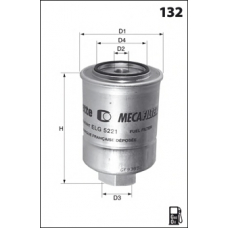 ELG5222 MECAFILTER Топливный фильтр