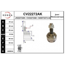 CV22272AK EAI Шарнирный комплект, приводной вал