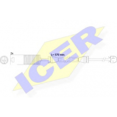 610395 E C ICER Сигнализатор, износ тормозных колодок