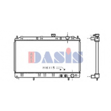 140430N AKS DASIS Радиатор, охлаждение двигателя