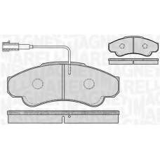 363916060187 MAGNETI MARELLI Комплект тормозных колодок, дисковый тормоз