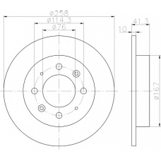 MDC2139 MINTEX Тормозной диск