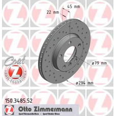 150.3485.52 ZIMMERMANN Тормозной диск