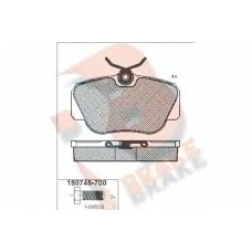 RB0745-700 R BRAKE Комплект тормозных колодок, дисковый тормоз