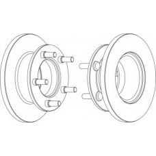 DDF225-1 FERODO Тормозной диск